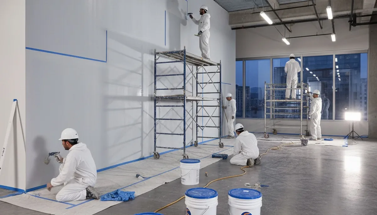 Commercial painting in Green Bay, WI with durable weather-resistant coatings for business exteriors