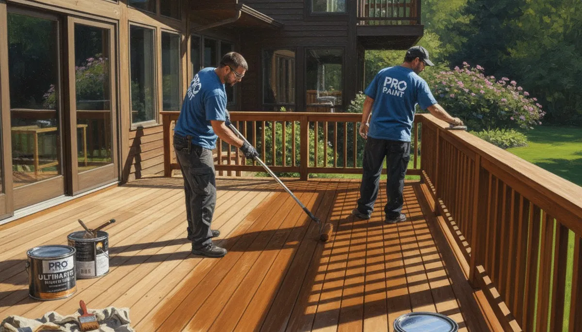 Deck staining service in Green Bay, WI for weather protection and curb appeal