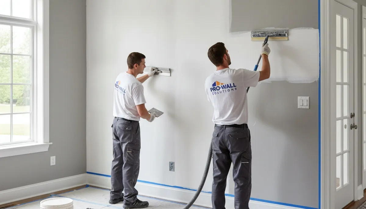 Green Bay Paint Pros repairing drywall in Green Bay, WI for a smooth interior paint finish